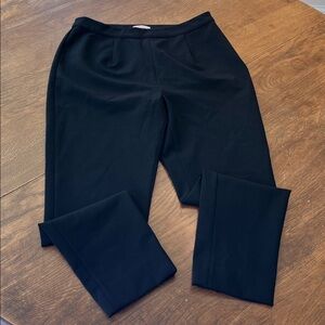 Like NEW! Frances Valentine black side zip ankle length tapered black pants